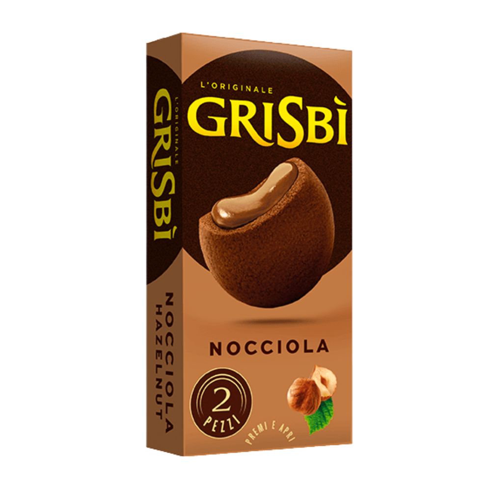 Grisbì Nocciola, prhke punjene mekšom kremom od lješnjaka od 30g (komada 30) 