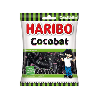 Confezione da 30, Haribo Cocobat Liquirizia da 80g.