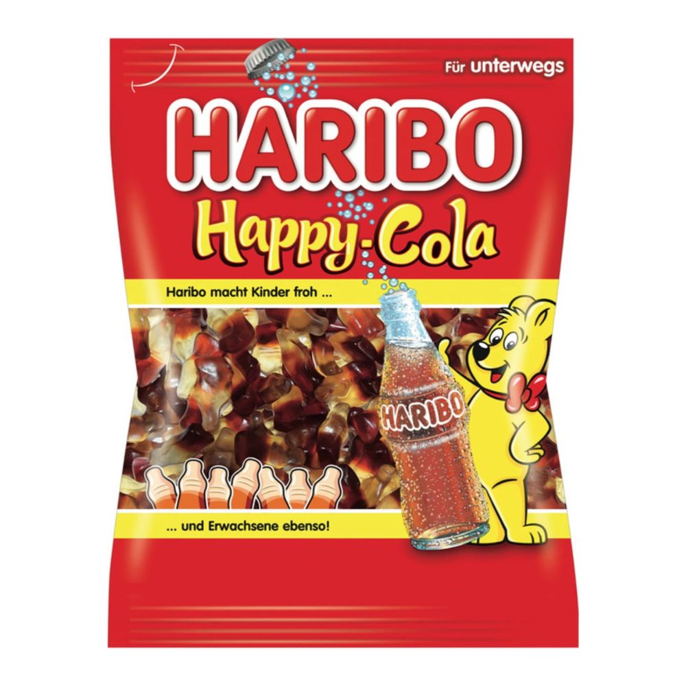 Confezione da 1kg, Haribo Happy Cola.