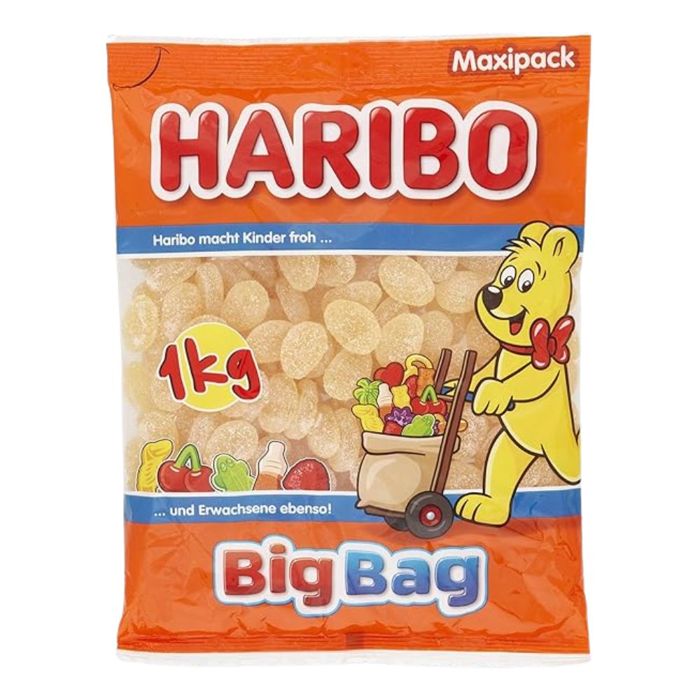 Haribo Ingwer Zitrone, weiche Süßigkeiten mit Ingwer- und Zitronengeschmack (Packung mit 1kg) 