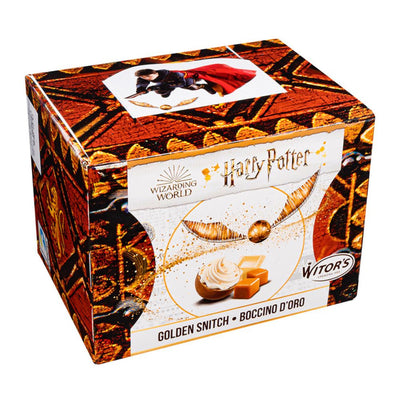 Confezione da 18, praline di cioccolato bianco al caramello con ripieno al latte e caramello croccante da 150g Harry Potter.