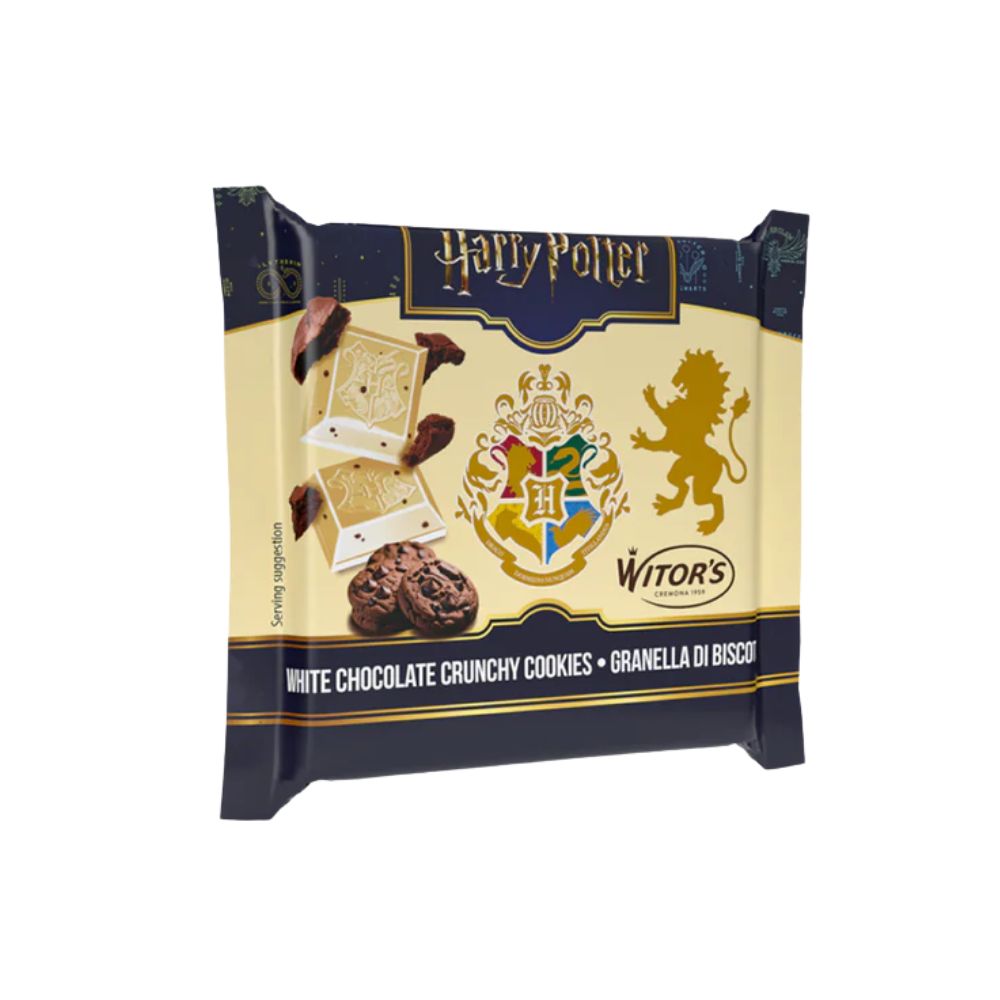 Confezione da 20, tavoletta di cioccolato bianco con popping candy da 50g Harry Potter.
