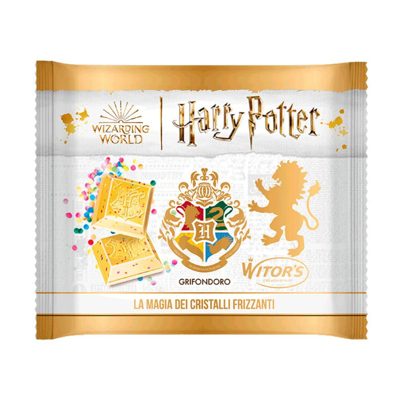 Confezione da 20, tavoletta di cioccolato bianco con popping candy da 50g Harry Potter.