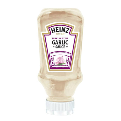 Confezione da 8, Heinz Garlic Sauce da 230g.