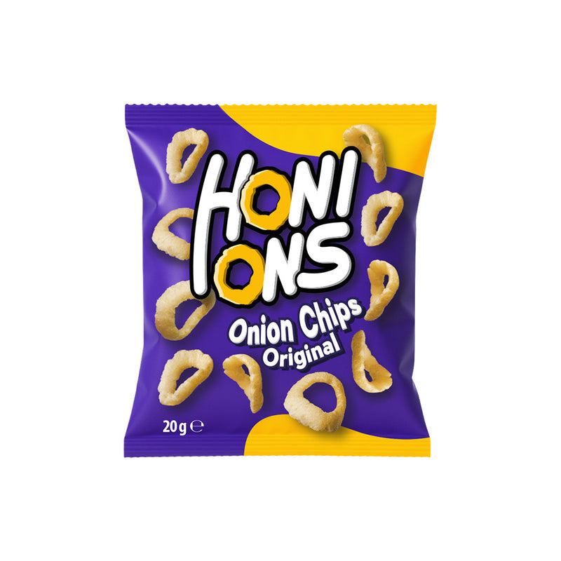 Honions Onion Rings, onion-flavored chips 20g (Pack of 36) 