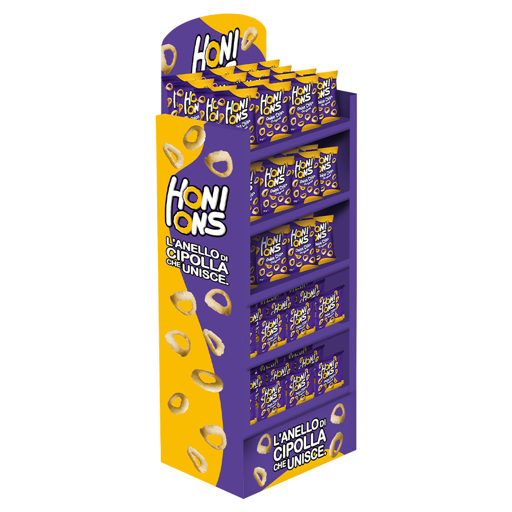 Honions Floor Display de 48 x 70 g + 72 x 20 g, expositor listo para usar para tu punto de venta 