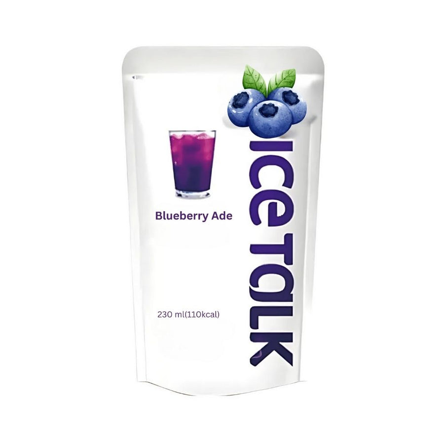 Confezione da 10, Ice Talk Blueberry Ade da 230ml.