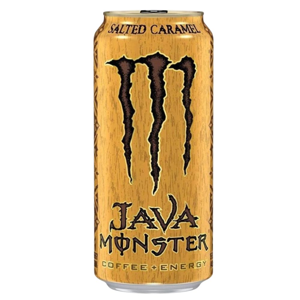 Confezione da 12, bevanda energetica al caffè al gusto di caramello salato da 444ml Monster.