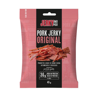 Confezione da 45g di carne secca di maiale Pork Jerky Original
