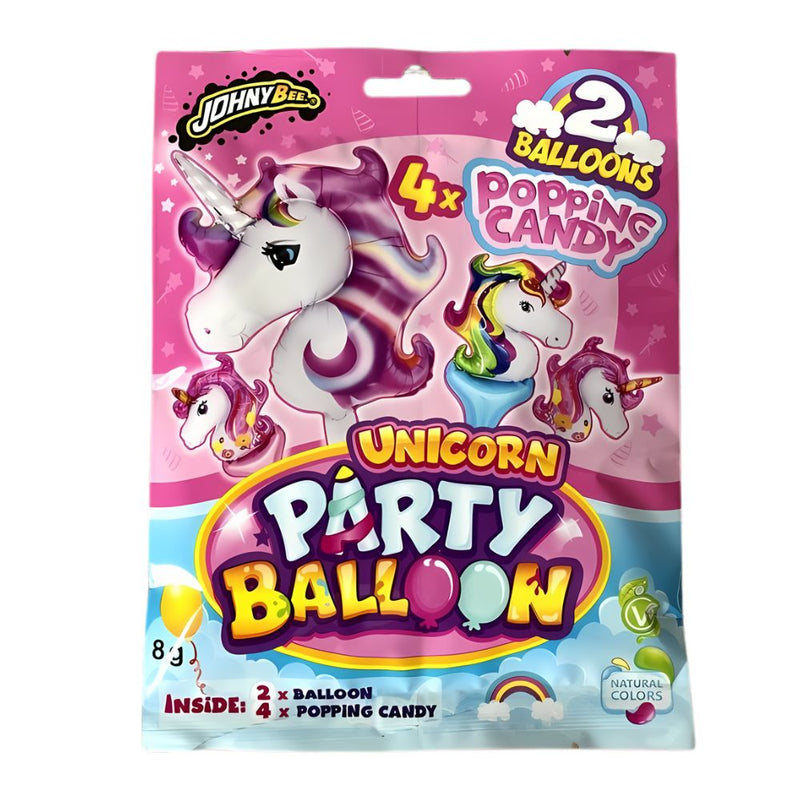 Confezione da 16, caramella scoppiettante con palloncini gonfiabili da 8g Johny Bee.