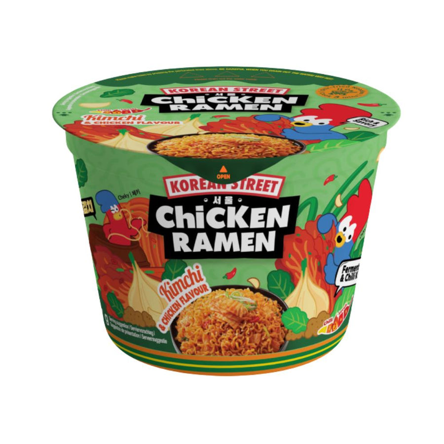 Korean Street Chicken Ramen Kimchi, noodles al gusto di kimchi da 107g