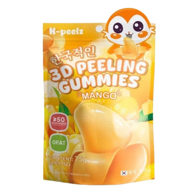 Confezione da 50, K-peelz 3D Peeling Gummies Mango da 75g.