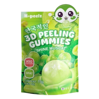 Confezione da 50, K-peelz 3D Peeling Gummies Shine Muscat da 75g.