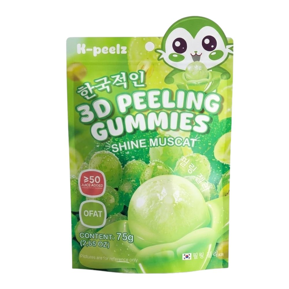 Confezione da 50, K-peelz 3D Peeling Gummies Shine Muscat da 75g.