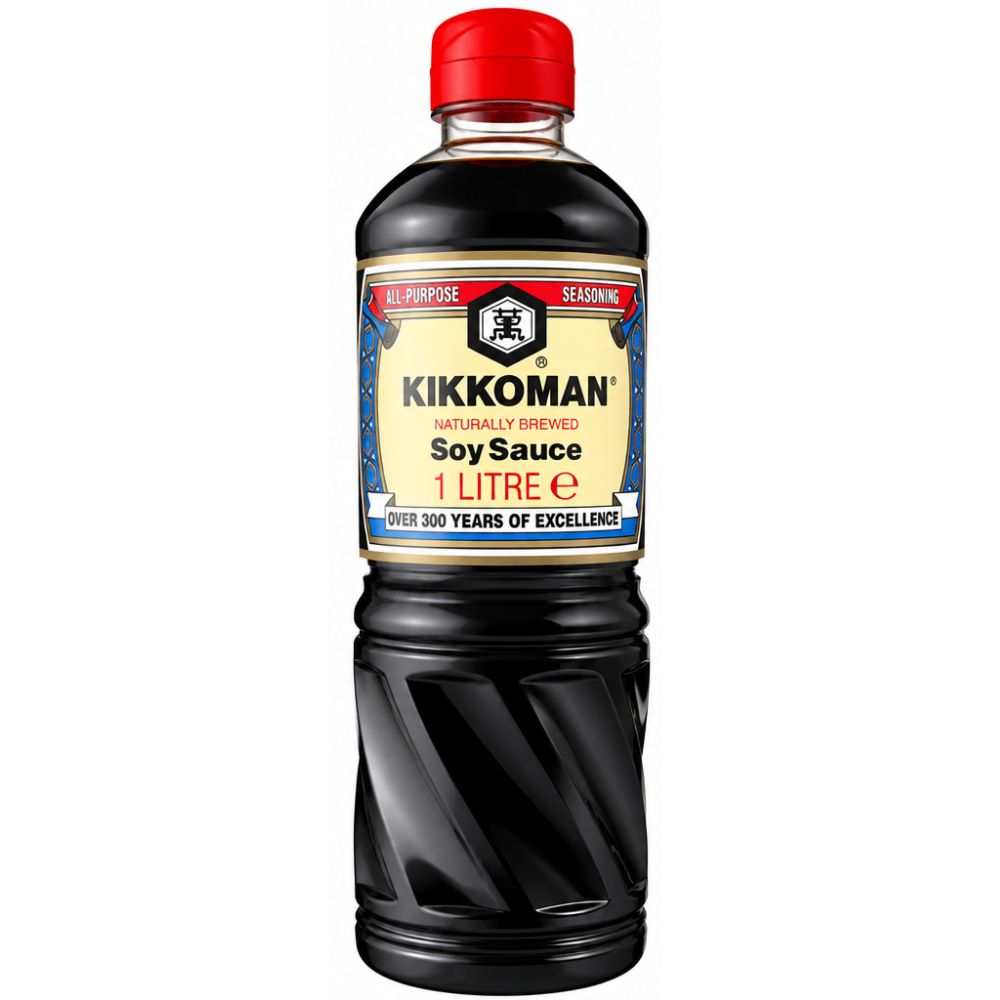 Kikkoman Soy Sauce, salsa di soia da 1L (Confezione da 6)