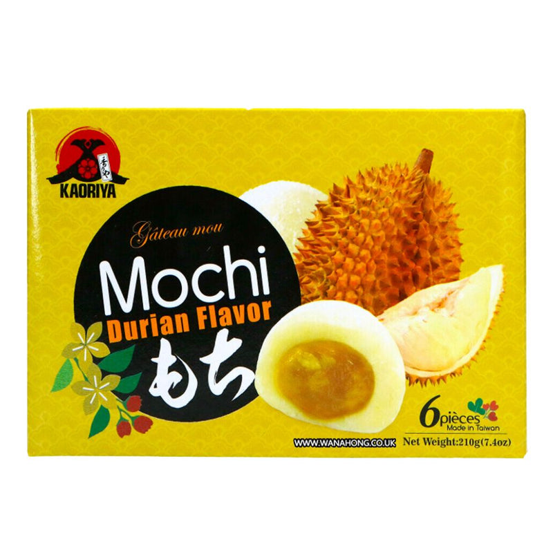 Confezione da 210g di mochi ripieni di durian Kaoriya Mochu Durian