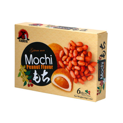 Confezione da 210g di mochi ripieni di burro d'arachidi KAoriya Mochi Peanut Flavor