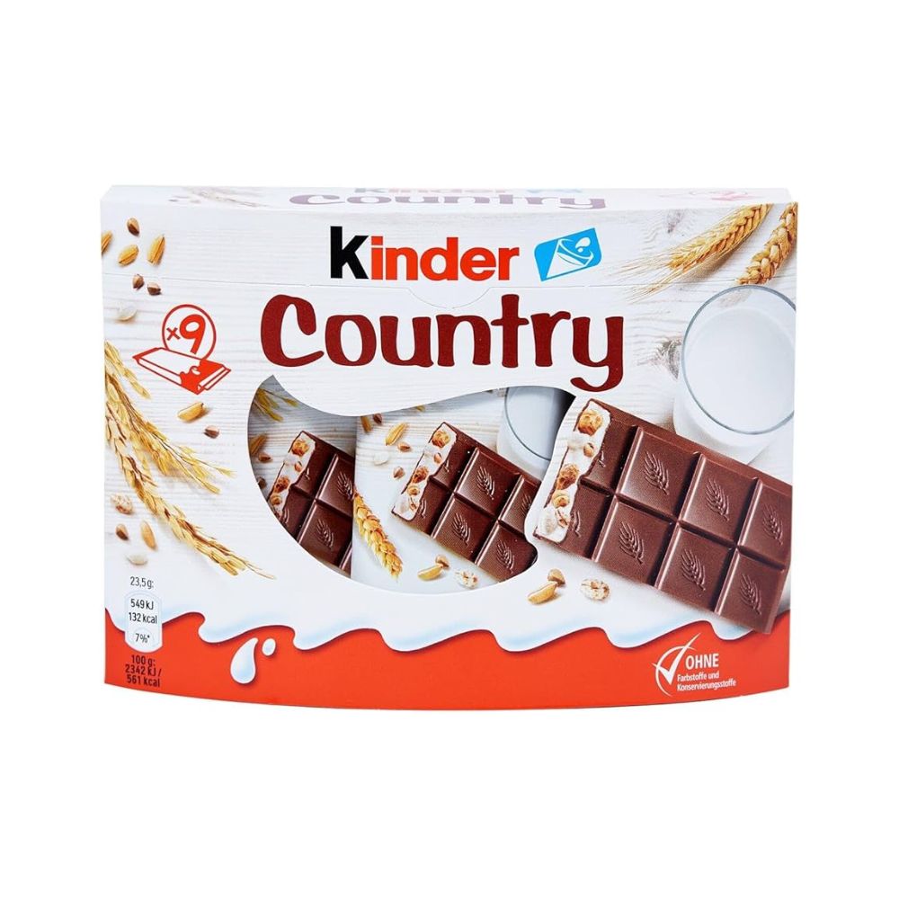 Kinder Cereali, pločice obložene čokoladom i punjene žitaricama, 211,5g (komada 18) 