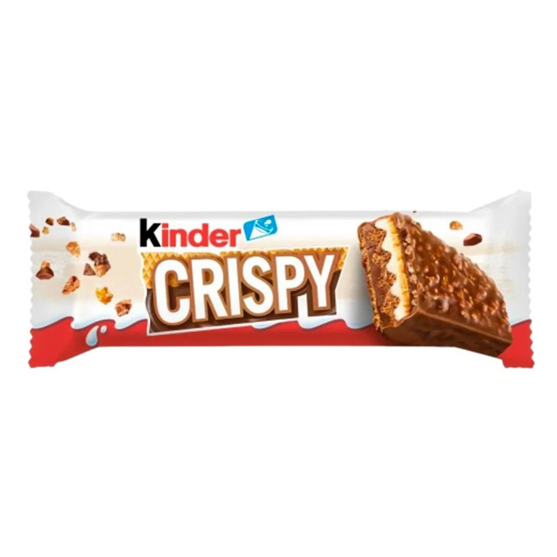 Confezione da 14, wafer ripieno di crema al latte e alle nocciole ricoperto di cioccolato da 34g Kinder.