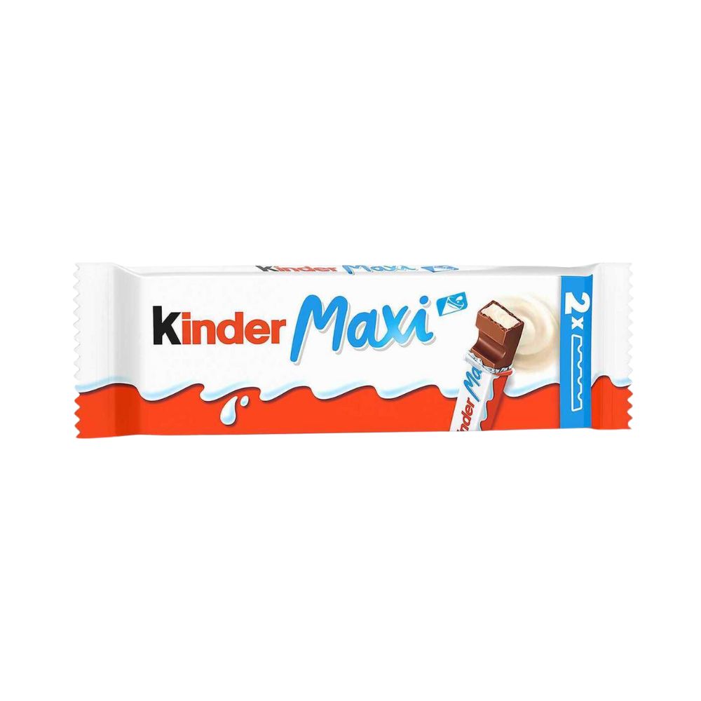 Kinder Maxi, pločice prekrivene mliječnom čokoladom s mliječnim punjenjem od 42g (komada 24) 
