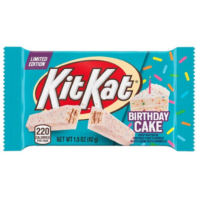 Confezione da 24, wafer ricoperti di cioccolato bianco con zuccherini colorati da 42g Kit Kat.