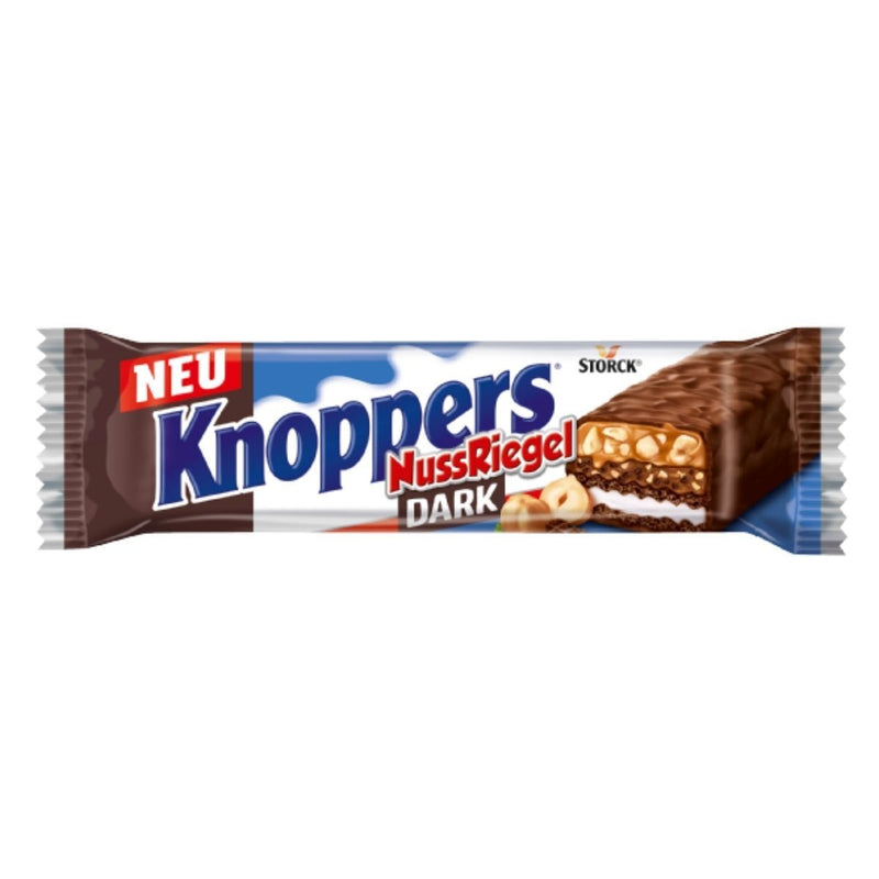 Confezione da 24 barretta di wafer con cioccolato fondente, nocciole e caramello da 40g Knoppers.