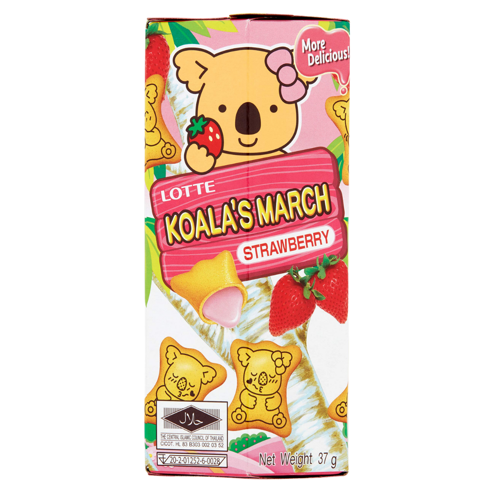 Confezione da 6, Koala's March Strawberry Biscuit da 37g.