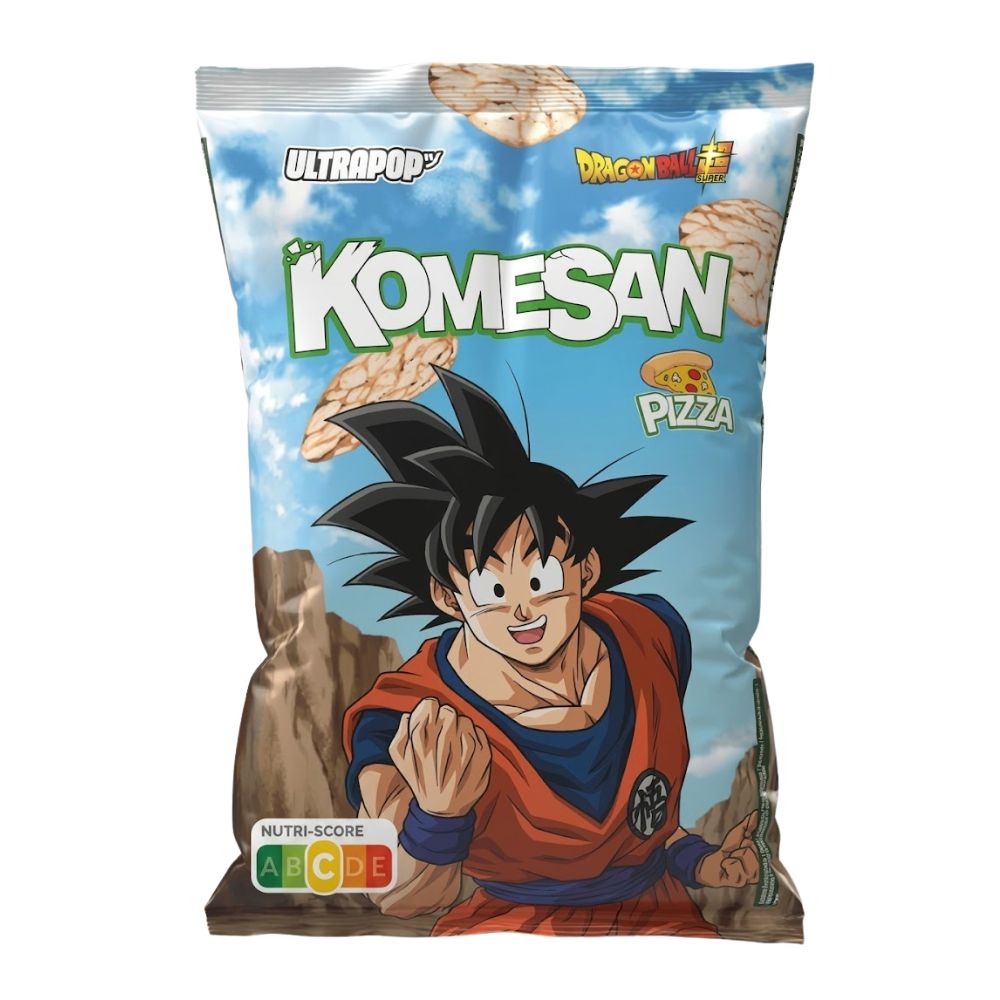 Ultra Pop Komesan Goku Pizza, chips di riso al gusto di pizza da 60g