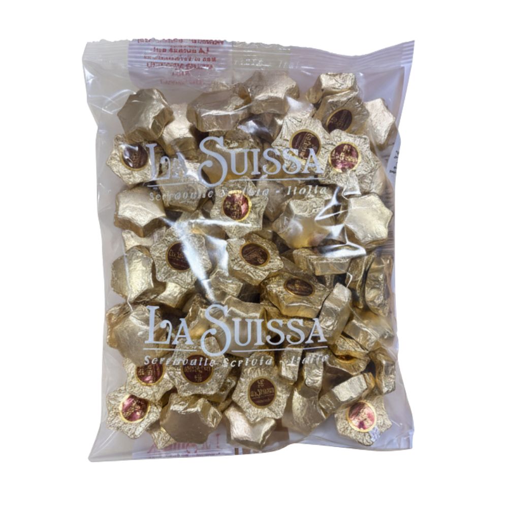 The Suissa Gianduia Star, milk chocolate pralines filled with gianduia cream (1kg package) 