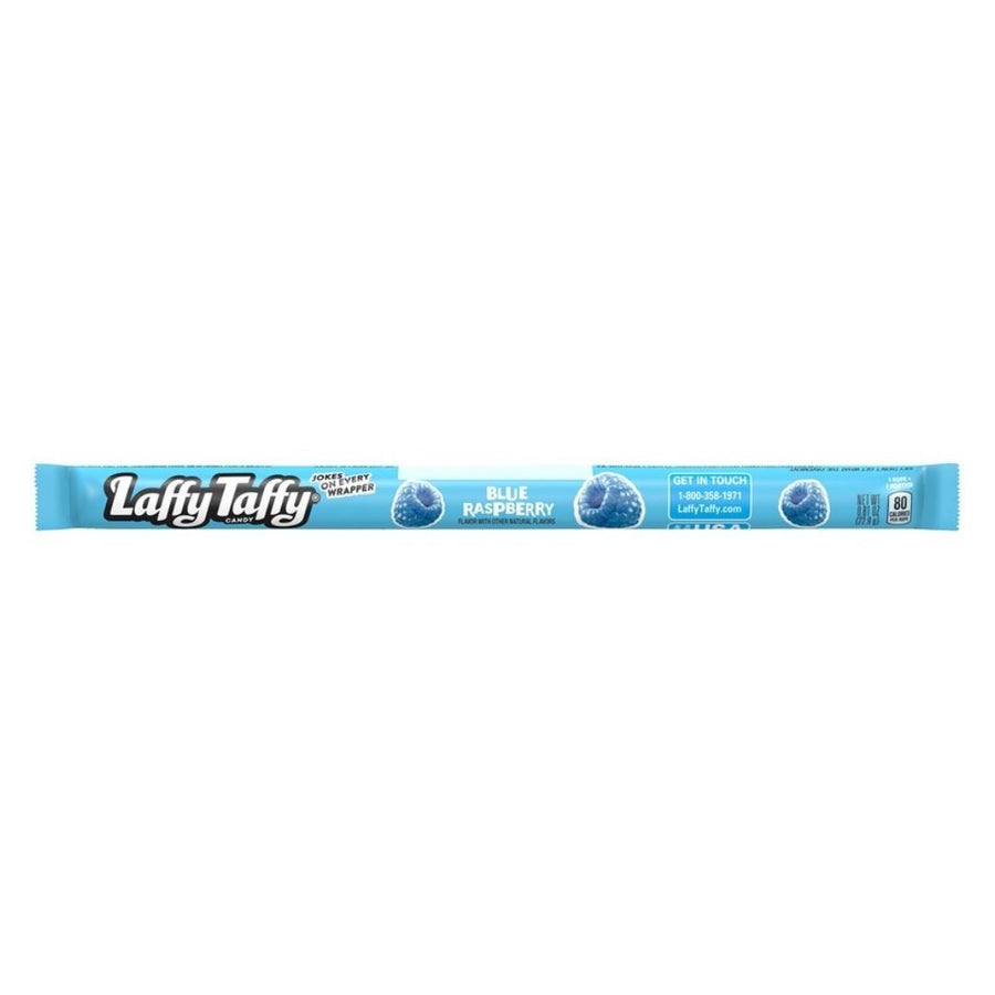 Confezione da 24, caramelle gommose lunghe al gusto di lampone blu da 22g LaffyTaffy.