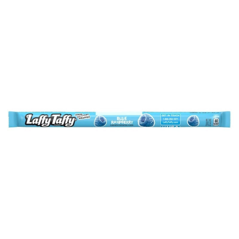 Confezione da 24, caramelle gommose lunghe al gusto di lampone blu da 22g LaffyTaffy.