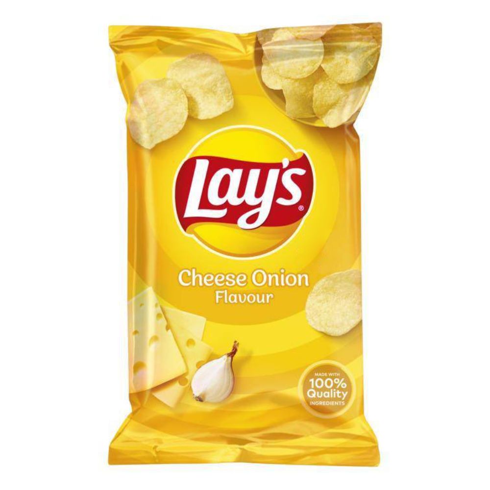 Confezione da 40g di patatine alla cipolla Lay's Cheese Onion Flavour 40g