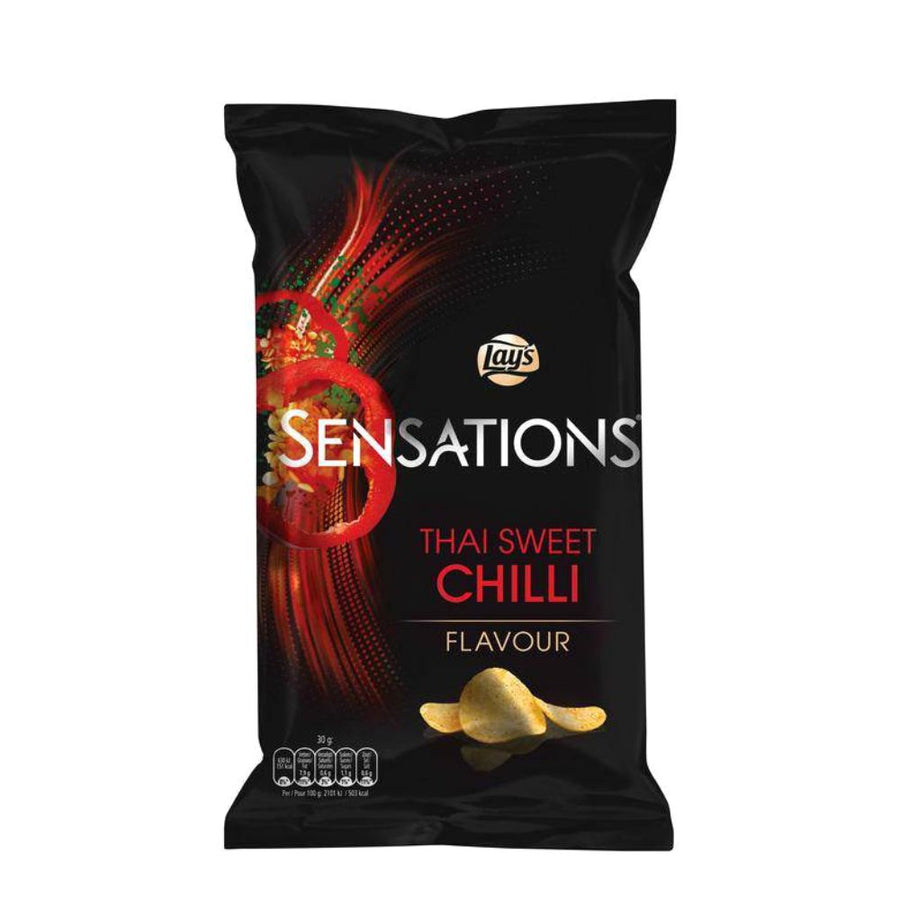 Confezione da 20 di patatine al sapore di peperoncino thai Lay's Sensation