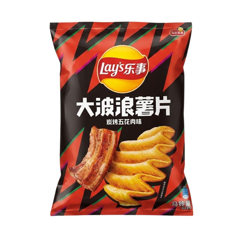 Lay's Deep Ridged Grilled Pork - patatine 70g