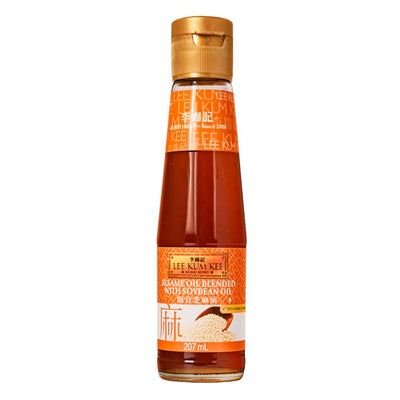 Confezione da 12, Lee Kum Kee Sesame Oil Blended With Soyben Oil da 207ml.