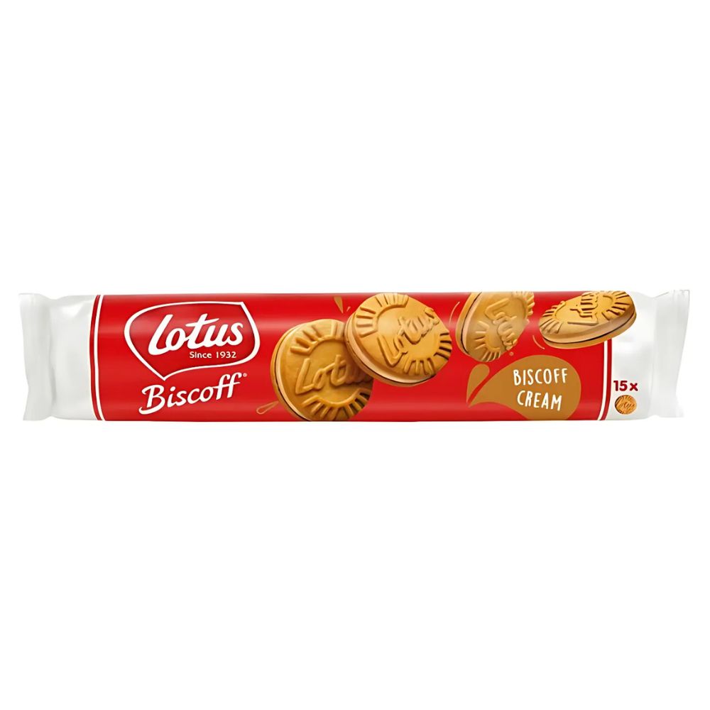 Confezione da 9, biscotti con crema al gusto di biscotto lotus da 150g Lotus.