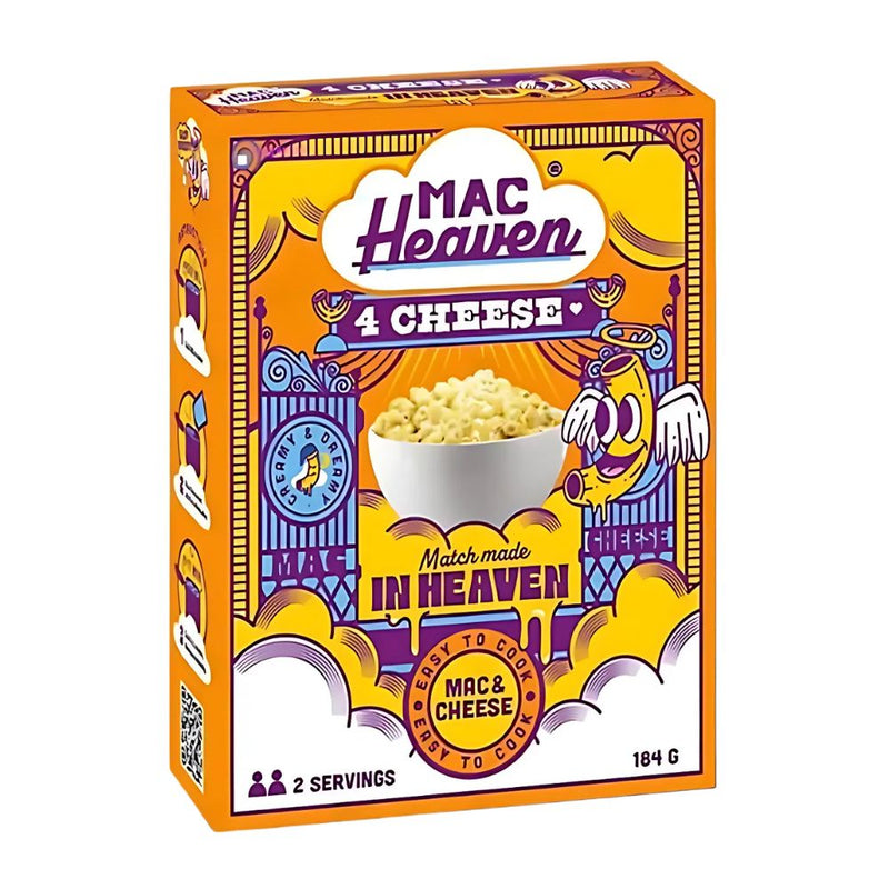 Confezione da 10, maccheroni con salsa al formaggio da 184g Mac Heaven.