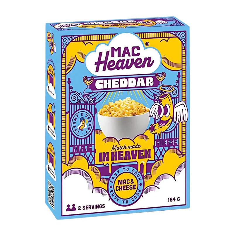 Confezione da 10, maccheroni con salsa al formaggio cheddar da 184g Mac Heaven.
