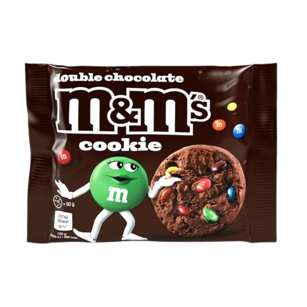 Confezione da 20, M&M's Cookie Double Chocolate da 50g.