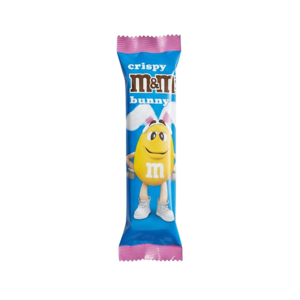 M&M's Crispy Bunny, barretta di cioccolato al latte e M&M's da 29g (Confezione da 32)