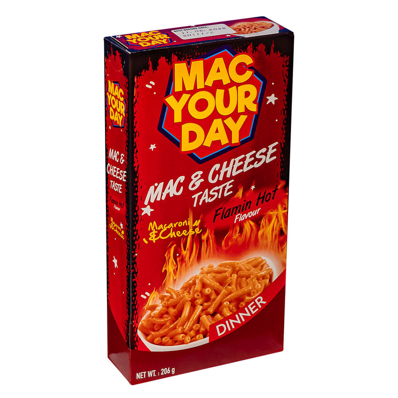 Confezione da 24, pasta al formaggio piccante da 206g Mac Your Day.