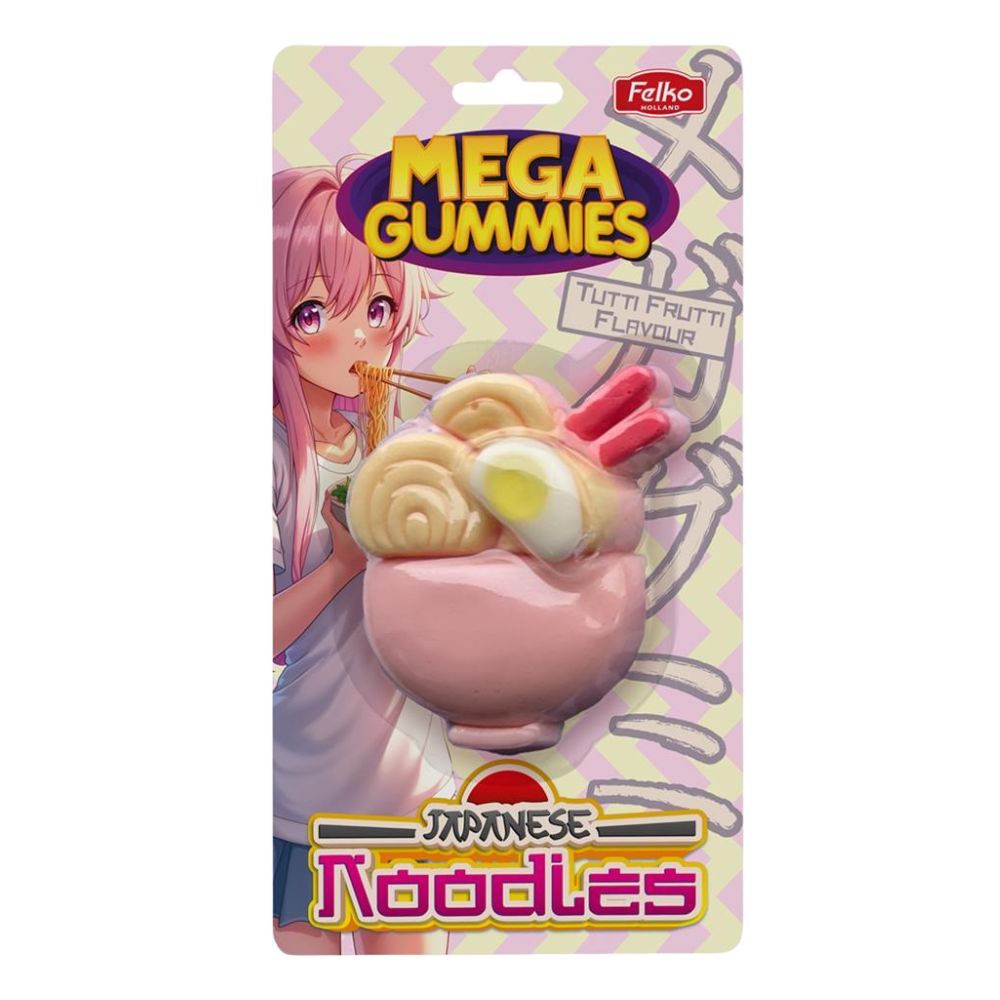 Confezione da 10, caramella gommosa al gusto di tutti frutti da 120g Mega Gummies.
