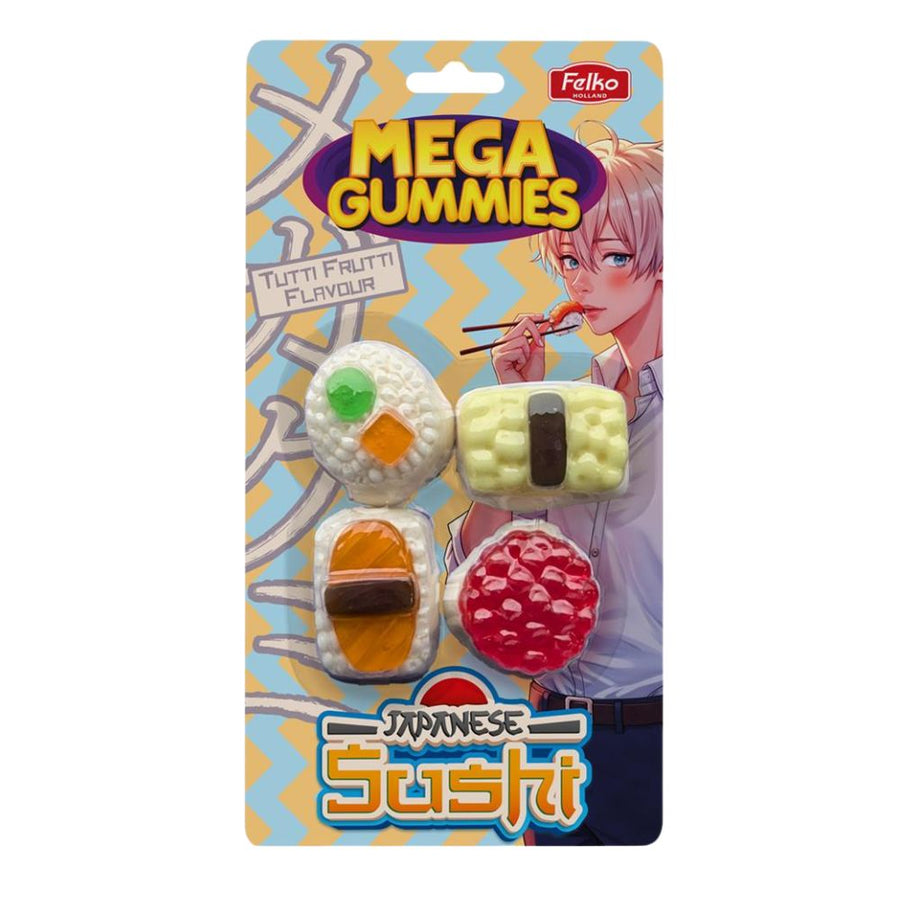 Confezione da 13, caramella gommosa al gusto di tutti frutti da 120g Mega Gummies.