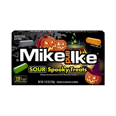 Confezione da 12, caramelle aspre al gusto di frutta da 120g Mike and Ike.