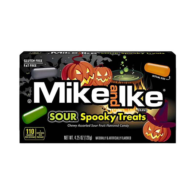 Confezione da 12, caramelle aspre al gusto di frutta da 120g Mike and Ike.