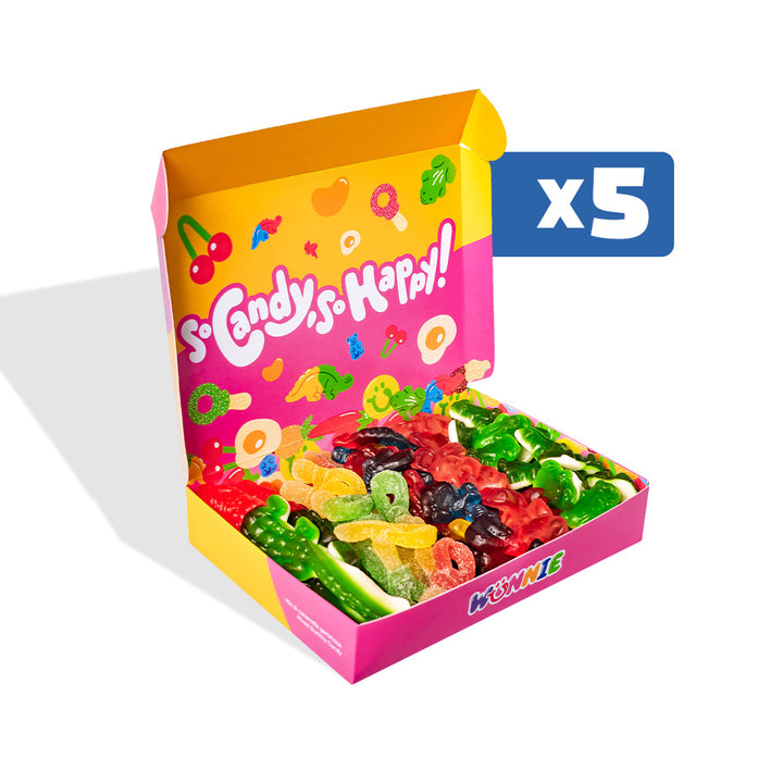 Wunnie box "So Candy, So Happy", 5 boxes of gummy candies in assorted flavors of 480g 