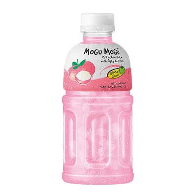 Confezione da 320ml di bevanda al succo di litchi Mogu Mogu Lychee