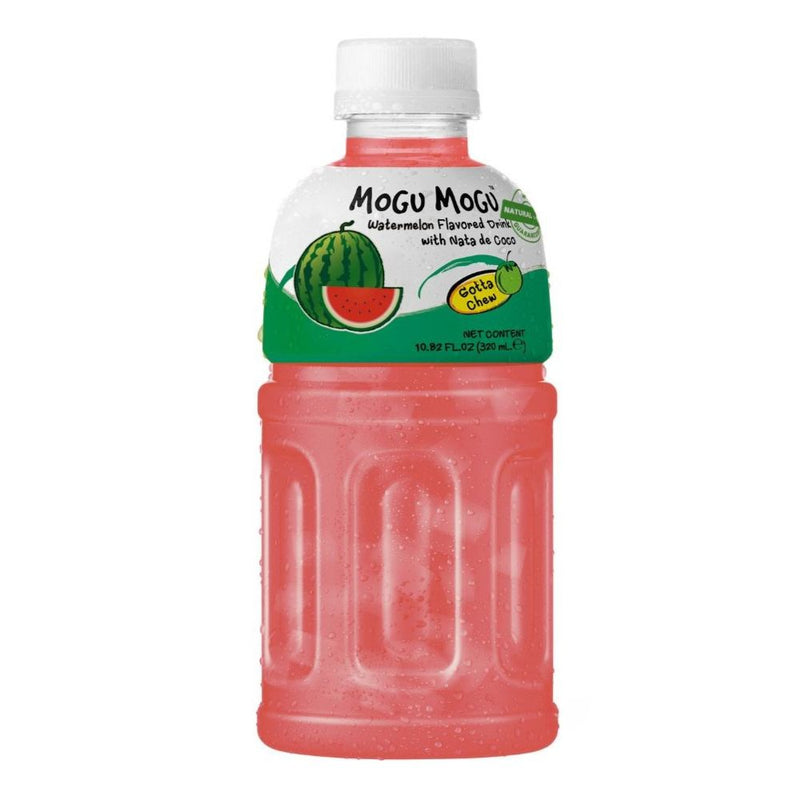 Confezione da 24, bevanda al gusto di anguria con nata de cocco da 320ml Mogu Mogu.