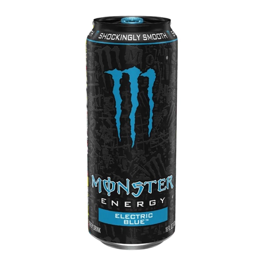 Monster Energy Electric Blue, Energy-Drink mit Blaubeergeschmack, 473 ml (24er-Pack) 