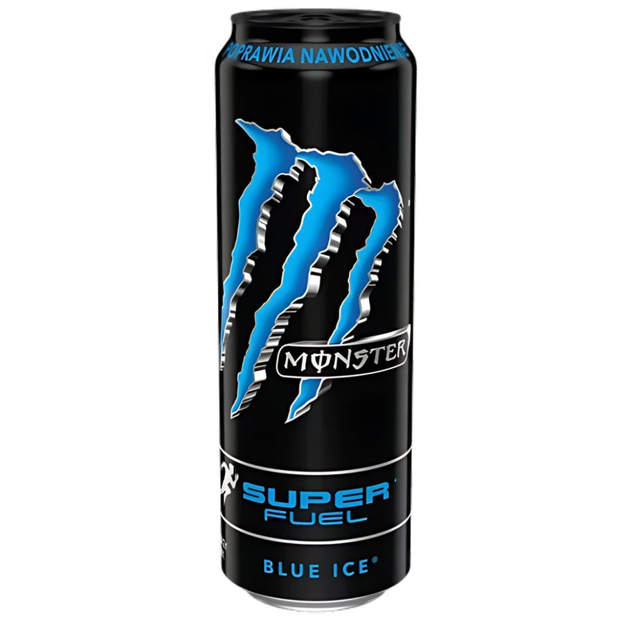 Confezione da 12, energy drink al gusto di lampone blu da 568ml Monster.
